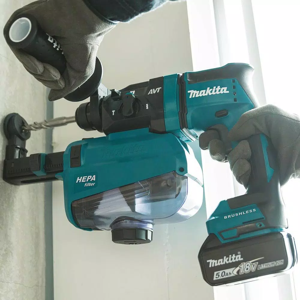 Best deal βοΈ Power Multi Tools Makita 18-Volt 11/16 In. LXT Lithium-Ion Brushless AVT SDS-Plus Rotary π¨ Hammer Kit With HEPA Dust Extractor AWS Capable 5.0 Ah π₯ 2 Best deal βοΈ Power Multi Tools Makita 18-Volt 11/16 In. LXT Lithium-Ion Brushless AVT SDS-Plus Rotary π¨ Hammer Kit With HEPA Dust Extractor AWS Capable 5.0 Ah π₯ - Image 2