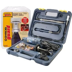 Deals ❤️ Power Multi Tools Gyros PowerPro Variable Speed Rotary Tool Kit With GyrosGuard Safety Shield 🔔