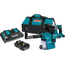 Brand new 👏 Power Multi Tools Makita 18-Volt X2 LXT 36-Volt 1-1/8 In. Brushless Cordless Rotary 🔨 Hammer Kit With HEPA Dust Extractor AFT AWS Capable 5.0 Ah ⌛