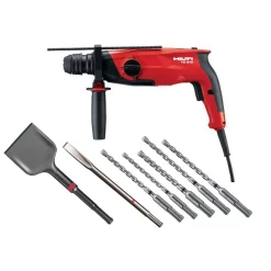Brand new ✨ Power Multi Tools Hilti 850-Watt 120-Volt 1300 RPM SDS Plus Single Speed TE 3-C Rotary 🔨 Hammer Drill Kit With Chisel, Scraper And 5 Drill Bits 😉