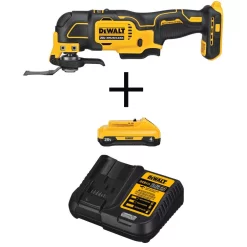 Buy ๐ Power Multi Tools DEWALT ATOMIC 20-Volt MAX Cordless Brushless Oscillating Multi-Tool With (1) 20-Volt Battery 4.0Ah & Charger ๐