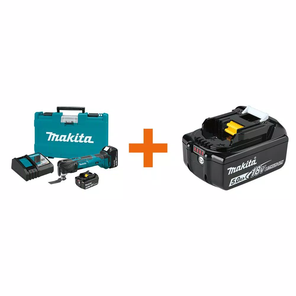 Top 10 🎁 Power Multi Tools Makita 18-Volt LXT Lithium-Ion Cordless Multi-Tool Kit With Bonus 18-Volt LXT Lithium-Ion High Capacity Battery Pack 5.0Ah ❤️ 1 Top 10 🎁 Power Multi Tools Makita 18-Volt LXT Lithium-Ion Cordless Multi-Tool Kit With Bonus 18-Volt LXT Lithium-Ion High Capacity Battery Pack 5.0Ah ❤️