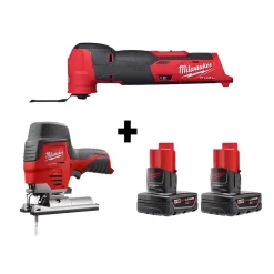 Wholesale ⌛ Power Multi Tools Milwaukee M12 FUEL 12-Volt Lithium-Ion Cordless Oscillating Multi-Tool And Jig Saw With Two 3.0 Ah Batteries 😍