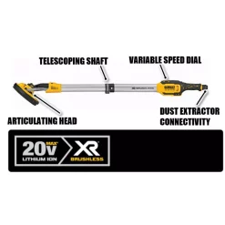 Flash Sale 🛒 Sanders DEWALT 20-Volt MAX Cordless 9 In. Drywall Sander (Tool-Only) 🌟 -metalworking-tools Sales Store unnamed file 1619