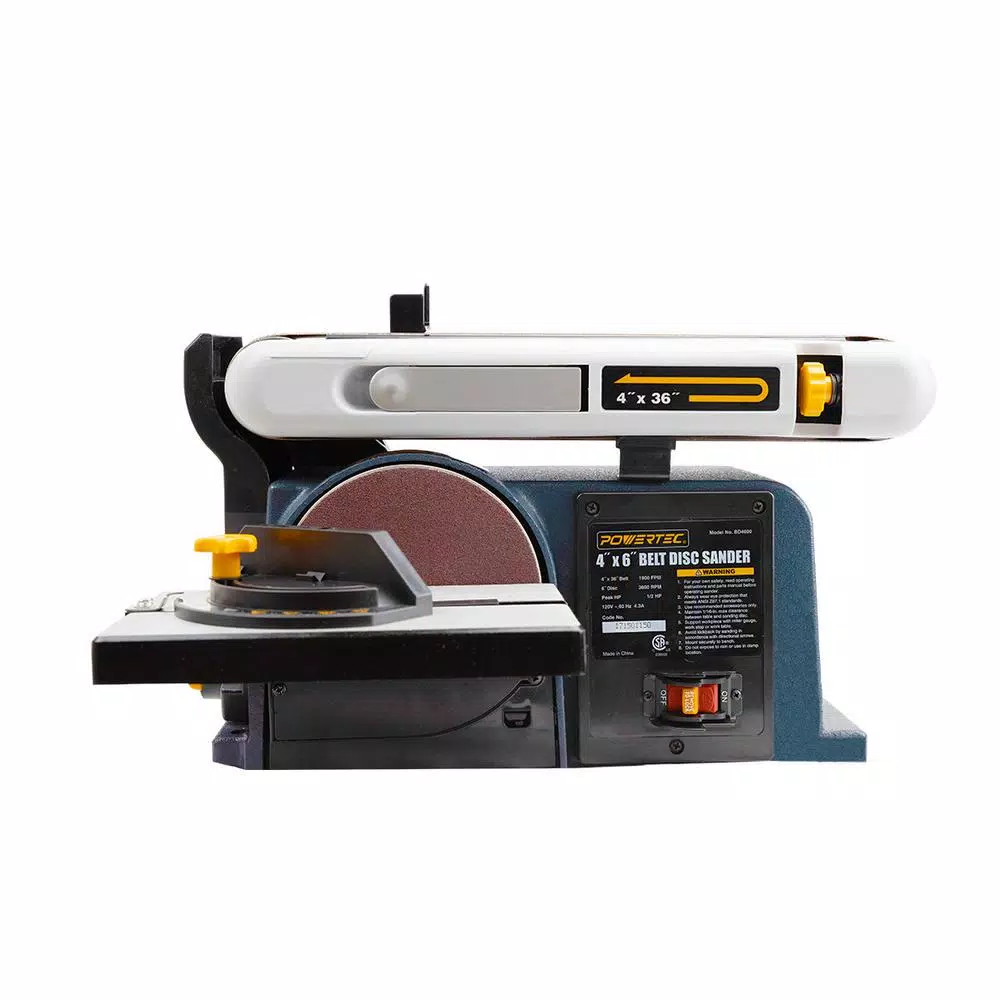 Cheapest 😀 Sanders POWERTEC Belt Disc Sander For Woodworking, 4 In. X 36 In. Belt Sander With 6 In. Sanding Disc 😉 1 Cheapest 😀 Sanders POWERTEC Belt Disc Sander For Woodworking, 4 In. X 36 In. Belt Sander With 6 In. Sanding Disc 😉
