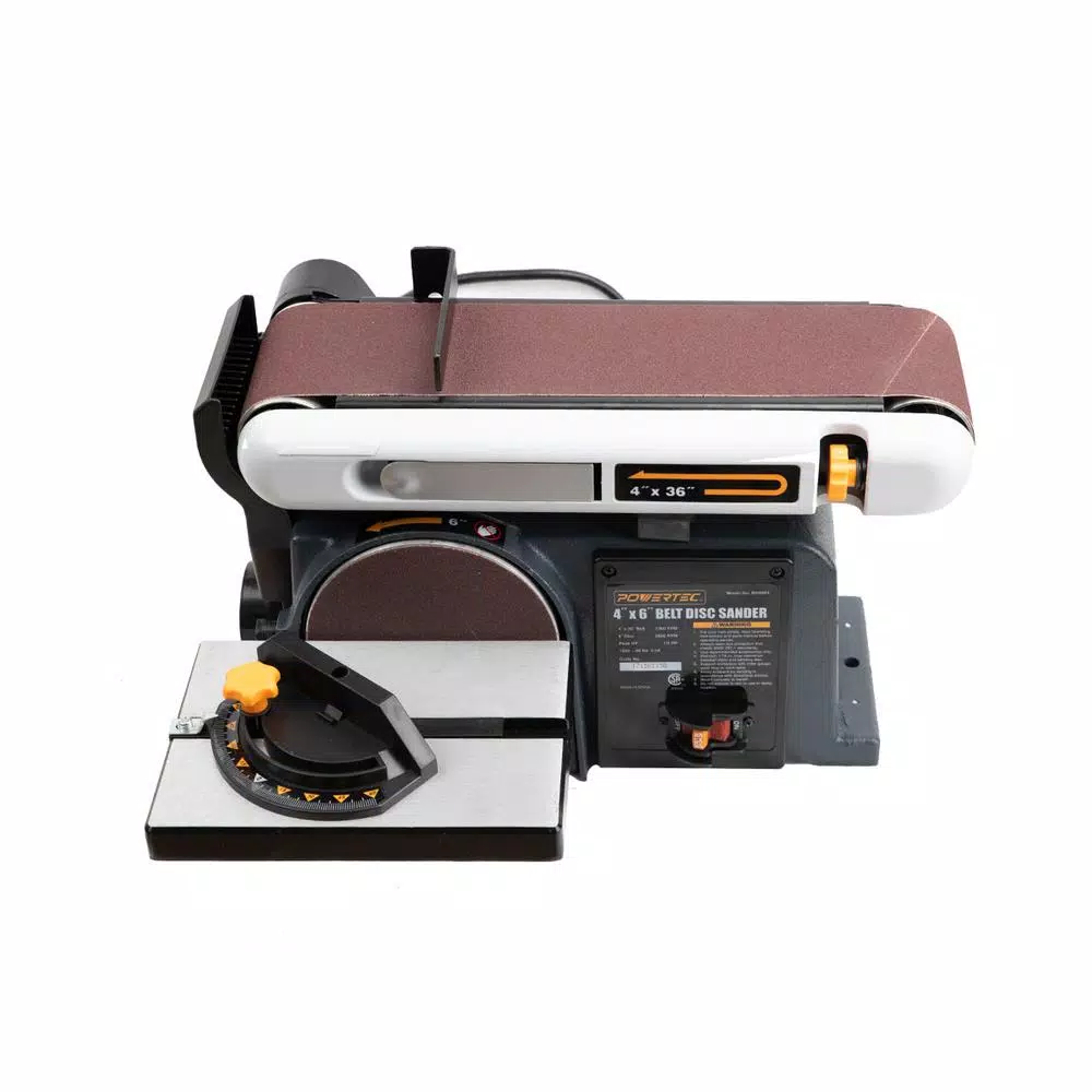 Cheapest 😀 Sanders POWERTEC Belt Disc Sander For Woodworking, 4 In. X 36 In. Belt Sander With 6 In. Sanding Disc 😉 2 Cheapest 😀 Sanders POWERTEC Belt Disc Sander For Woodworking, 4 In. X 36 In. Belt Sander With 6 In. Sanding Disc 😉 - Image 2