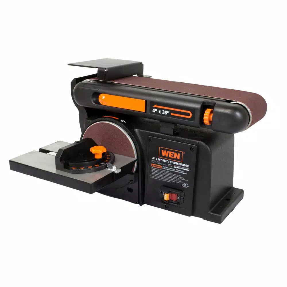 Outlet π Sanders WEN 4.3 Amp Corded 4 In. X 36 In. Belt And 6 In. Disc Sander With Cast Iron Base π 1 Outlet π Sanders WEN 4.3 Amp Corded 4 In. X 36 In. Belt And 6 In. Disc Sander With Cast Iron Base π