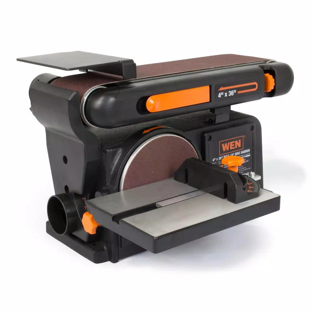 Outlet π Sanders WEN 4.3 Amp Corded 4 In. X 36 In. Belt And 6 In. Disc Sander With Cast Iron Base π 2 Outlet π Sanders WEN 4.3 Amp Corded 4 In. X 36 In. Belt And 6 In. Disc Sander With Cast Iron Base π - Image 2