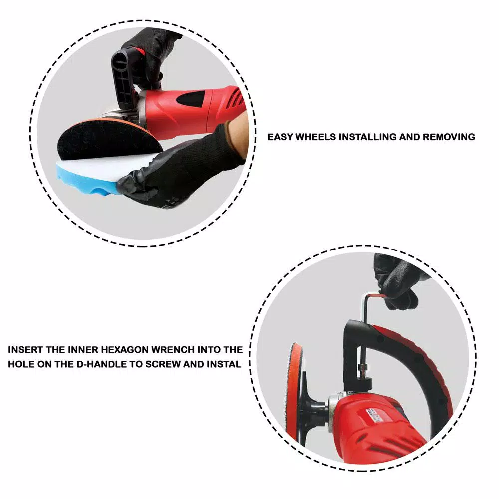 Best reviews of 🛒 Sanders Boyel Living 12-Amp Corded 7 In. Electronic Polishing Buffer Waxer Disc Sander 6 Variable Speed Machine With Wool And Sandpaper 👍 5 Best reviews of 🛒 Sanders Boyel Living 12-Amp Corded 7 In. Electronic Polishing Buffer Waxer Disc Sander 6 Variable Speed Machine With Wool And Sandpaper 👍 - Image 5