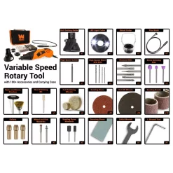 Hot Sale 🔔 Power Multi Tools WEN 1.4 Amp High-Powered Variable Speed Rotary Tool With Cutting Guide, LED Collar, 100+ Accessories, Case And Flex Shaft 👍 -metalworking-tools Sales Store unnamed file 187