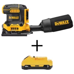 Wholesale 🔔 Sanders DEWALT 20-Volt MAX XR Cordless Brushless 1/4 Sheet Variable Speed Sander With (1) 20-Volt Battery 3.0Ah 😀