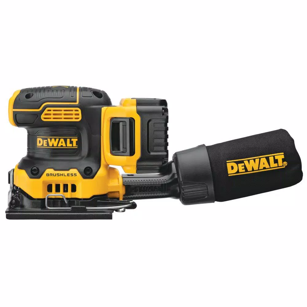 Budget 🛒 Sanders DEWALT 20-Volt MAX XR Cordless Brushless 1/4 Sheet Variable Speed Sander With (1) 20-Volt Battery 5.0Ah & Charger ⌛ 4 Budget 🛒 Sanders DEWALT 20-Volt MAX XR Cordless Brushless 1/4 Sheet Variable Speed Sander With (1) 20-Volt Battery 5.0Ah & Charger ⌛ - Image 4