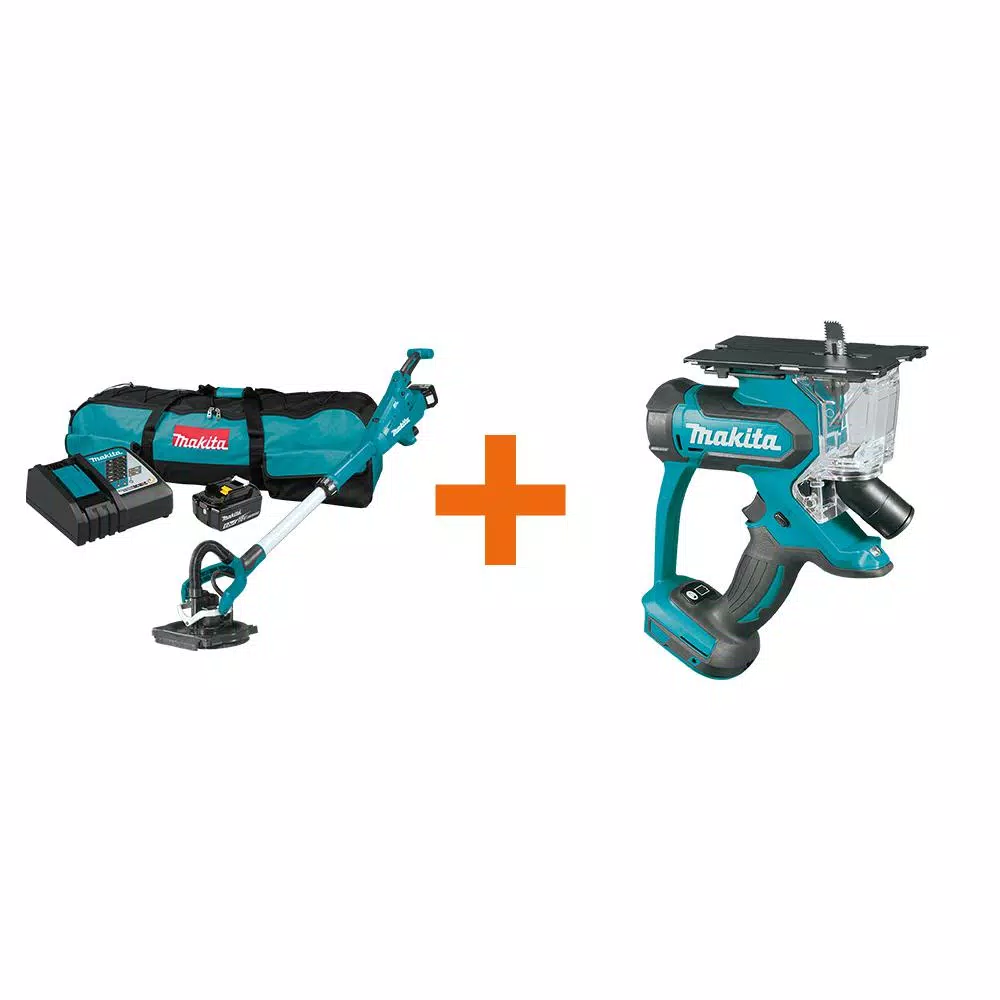 Cheapest 😍 Sanders Makita 5.0 Ah 18-Volt LXT Lithium-Ion Brushless Cordless 9 In. Drywall Sander Kit, AWS Capable With Bonus 18V LXT Cut-Out Saw 🌟 1 Cheapest 😍 Sanders Makita 5.0 Ah 18-Volt LXT Lithium-Ion Brushless Cordless 9 In. Drywall Sander Kit, AWS Capable With Bonus 18V LXT Cut-Out Saw 🌟