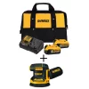 Best Pirce 🎁 Sanders DEWALT 20-Volt MAX XR Cordless Brushless 5 In. Random Orbital Sander With (2) 20-Volt Batteries 5.0Ah & Charger 🎁