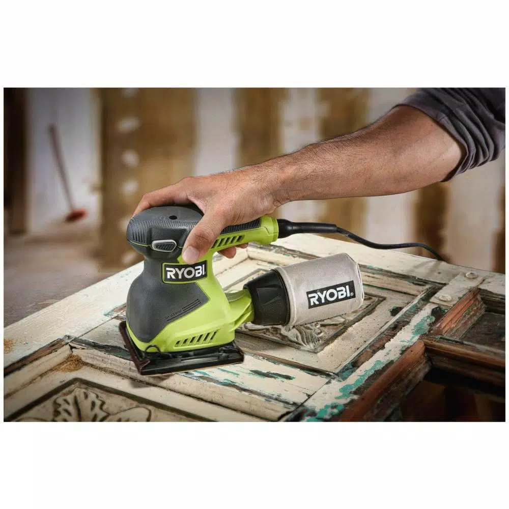 Hot Sale 🤩 Sanders RYOBI 2 Amp Corded 1/4 Sheet Sander 🧨 8 Hot Sale 🤩 Sanders RYOBI 2 Amp Corded 1/4 Sheet Sander 🧨 - Image 8