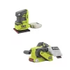 Budget 😀 Sanders RYOBI 18-Volt ONE+ Cordless Brushless Belt Sander W/ Dust Bag And Sanding Belt And 1/4 Sheet Sander With Dust Bag (Tools Only) ⌛