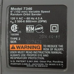 Discount 🛒 Sanders Porter-Cable 4.5 Amp Corded 6 In. Variable Speed Random Orbital Sander With Polishing Pad ✔️ -metalworking-tools Sales Store unnamed file 2237