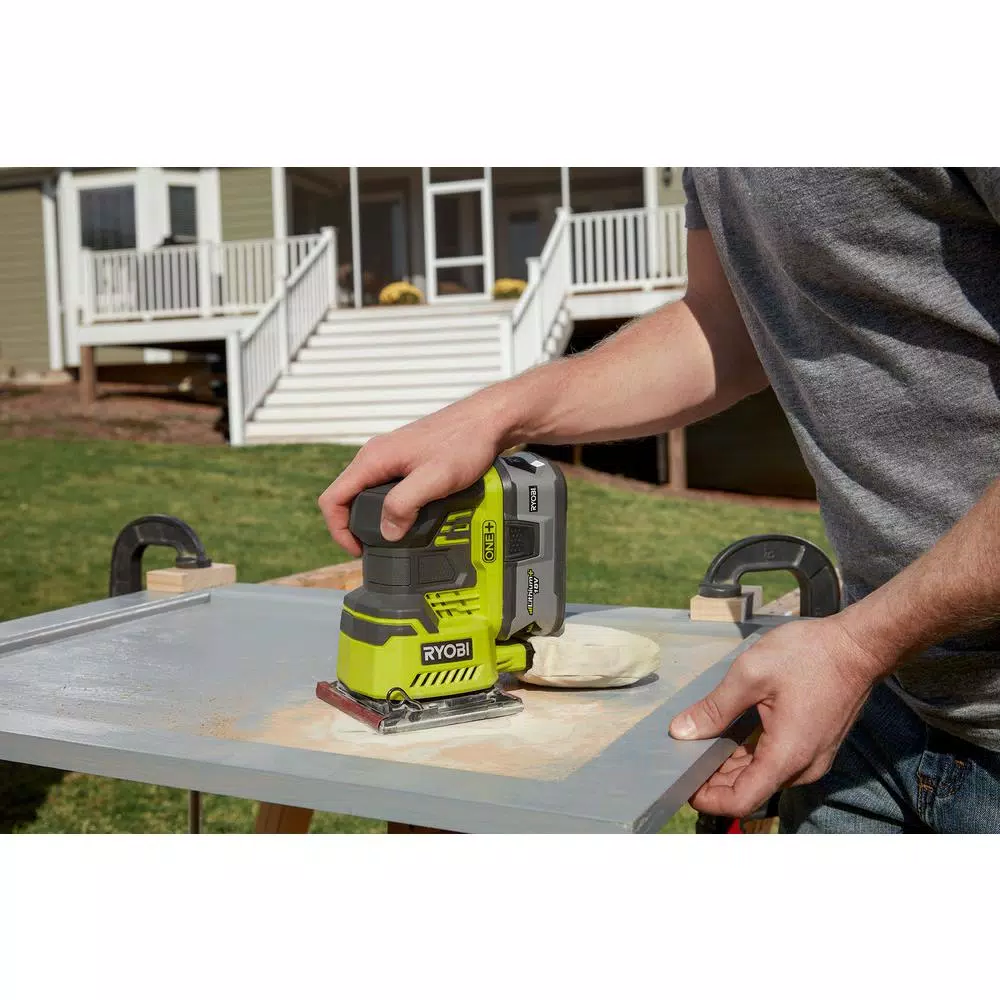 Best reviews of 🤩 Sanders RYOBI 18-Volt ONE+ Cordless 1/4 Sheet Sander With Dust Bag With 2.0 Ah Battery And Charger Kit 🛒 13 Best reviews of 🤩 Sanders RYOBI 18-Volt ONE+ Cordless 1/4 Sheet Sander With Dust Bag With 2.0 Ah Battery And Charger Kit 🛒 - Image 13