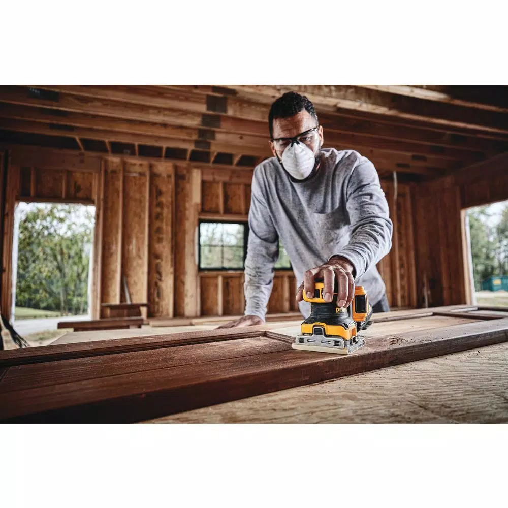 Discount 🔥 Sanders DEWALT 20-Volt MAX XR Cordless Brushless 1/4 Sheet Variable Speed Sander With (1) 20-Volt Battery 3.0Ah & Charger 🌟 11 Discount 🔥 Sanders DEWALT 20-Volt MAX XR Cordless Brushless 1/4 Sheet Variable Speed Sander With (1) 20-Volt Battery 3.0Ah & Charger 🌟 - Image 11