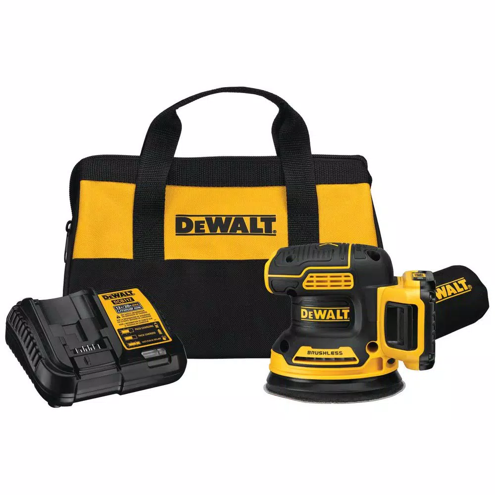 Outlet 🧨 Sanders DEWALT 20-Volt MAX XR Cordless Brushless 5 In. Random Orbital Sander With (1) 20-Volt Battery 2.0Ah & Charger 🌟 1 Outlet 🧨 Sanders DEWALT 20-Volt MAX XR Cordless Brushless 5 In. Random Orbital Sander With (1) 20-Volt Battery 2.0Ah & Charger 🌟