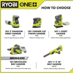 Budget 🌟 Sanders RYOBI 18-Volt ONE+ Cordless 5 In. Random Orbit Sander (Tool-Only) 🔥 18 Budget 🌟 Sanders RYOBI 18-Volt ONE+ Cordless 5 In. Random Orbit Sander (Tool-Only) 🔥 -metalworking-tools Sales Store unnamed file 2367