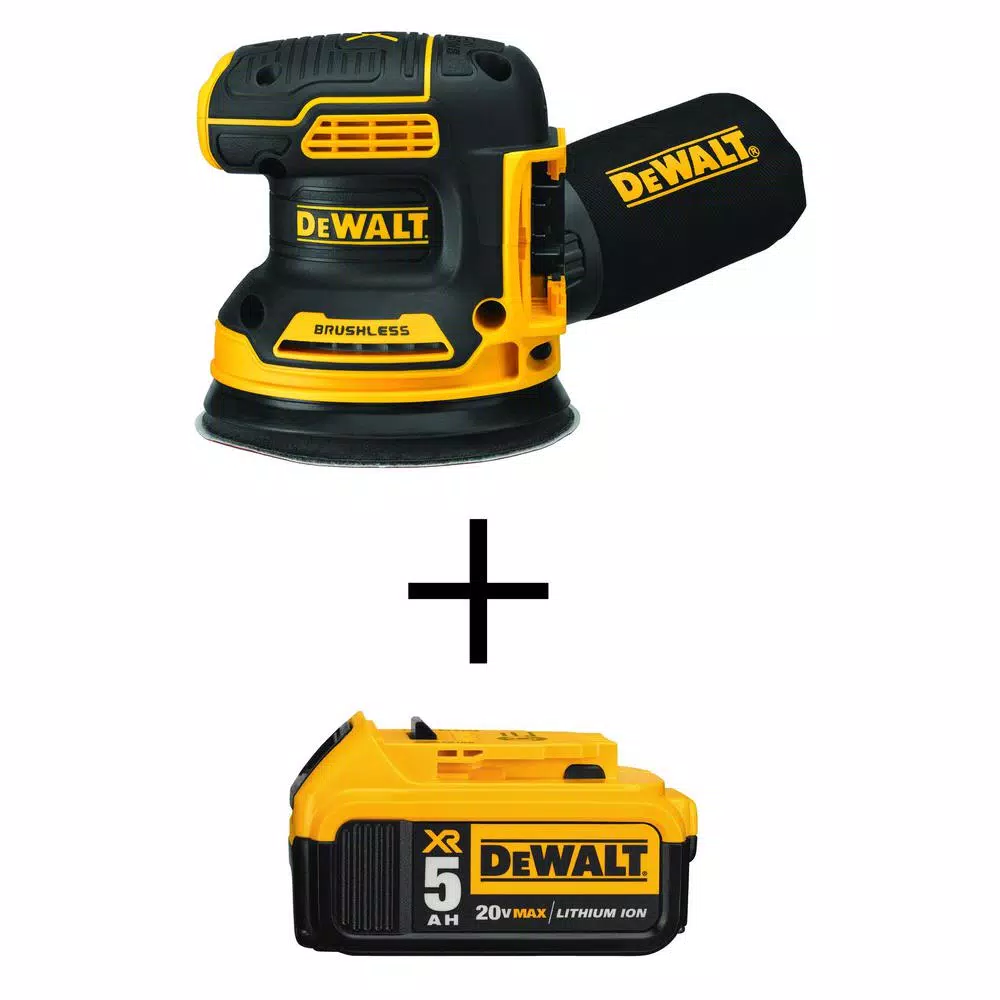 Deals 🎁 Sanders DEWALT 20-Volt MAX XR Li-Ion Cordless Brushless 5 In. Random Orbital Sander (Tool-Only) With 20-Volt Li-Ion (1) 5.0Ah Battery 👏 1 Deals 🎁 Sanders DEWALT 20-Volt MAX XR Li-Ion Cordless Brushless 5 In. Random Orbital Sander (Tool-Only) With 20-Volt Li-Ion (1) 5.0Ah Battery 👏