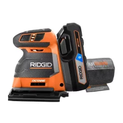 Outlet 🎁 Sanders RIDGID 18-Volt OCTANE Cordless Brushless 3-Speed 1/4 Sheet Sander Kit With (1) OCTANE Bluetooth 3.0 Ah Battery And Charger 🛒 -metalworking-tools Sales Store unnamed file 2452