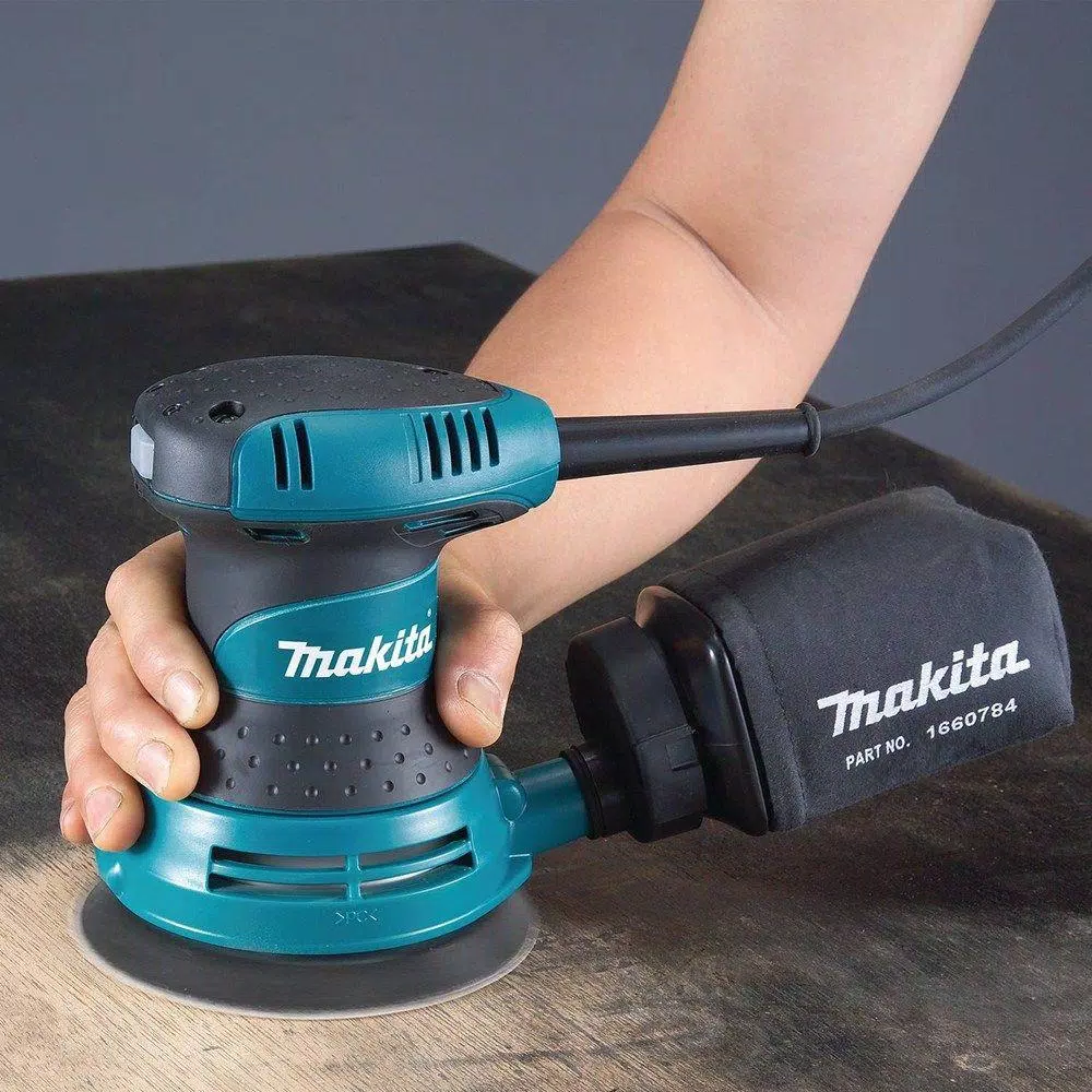 Wholesale ๐ Sanders Makita 3 Amp 5 In. Corded Palm Grip Random Orbital Sander With Dust Bag, Hard Case ๐งจ 14 Wholesale ๐ Sanders Makita 3 Amp 5 In. Corded Palm Grip Random Orbital Sander With Dust Bag, Hard Case ๐งจ - Image 14