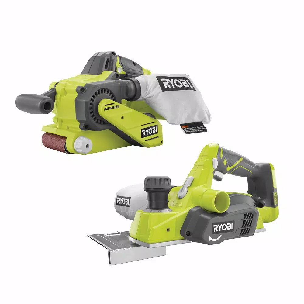 Best Pirce 🎁 Sanders RYOBI 18-Volt ONE+ Lithium-Ion Brushless Cordless 3 In. X 18 In. Belt Sander And 3-1/4 In. Planer (Tools Only) 👏 1 Best Pirce 🎁 Sanders RYOBI 18-Volt ONE+ Lithium-Ion Brushless Cordless 3 In. X 18 In. Belt Sander And 3-1/4 In. Planer (Tools Only) 👏