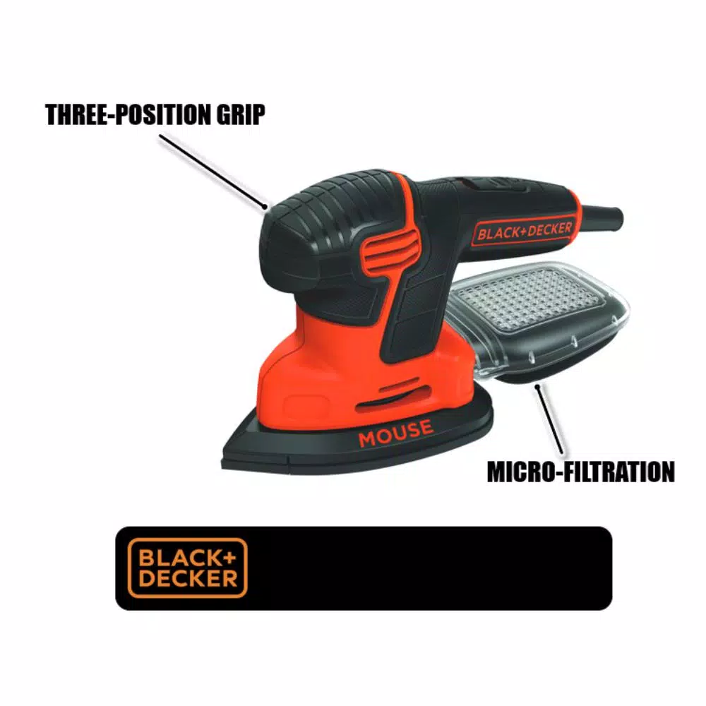 Cheapest 🛒 Sanders BLACK+DECKER 1.2 Amp Corded Detail Mouse Sander 👏 2 Cheapest 🛒 Sanders BLACK+DECKER 1.2 Amp Corded Detail Mouse Sander 👏 - Image 2