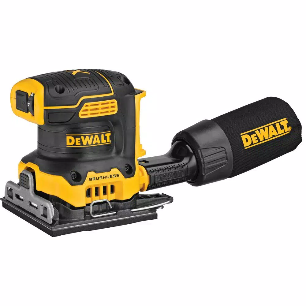 Best deal 😍 Sanders DEWALT 20-Volt MAX XR Cordless Brushless 1/4 Sheet Sander With 5 In. Random Orbital Sander & (1) 20-Volt Battery 5.0Ah 🛒 2 Best deal 😍 Sanders DEWALT 20-Volt MAX XR Cordless Brushless 1/4 Sheet Sander With 5 In. Random Orbital Sander & (1) 20-Volt Battery 5.0Ah 🛒 - Image 2