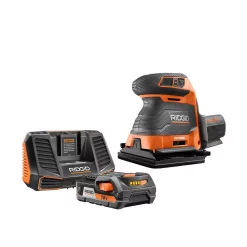 Cheap ๐ฅฐ Sanders RIDGID 18-Volt OCTANE Cordless Brushless 3-Speed 1/4 Sheet Sander With 18-Volt 2.0 Ah Lithium-Ion Battery And Charger Kit ๐