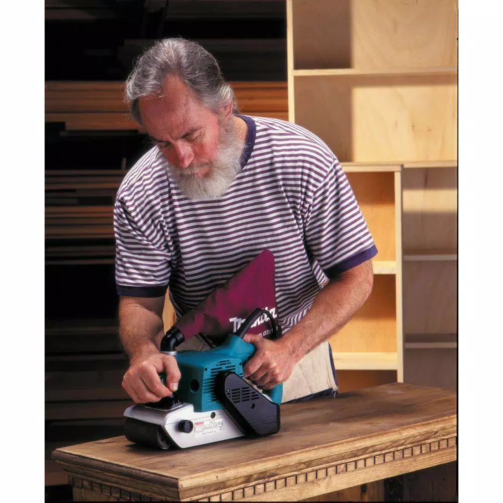 Outlet 🌟 Sanders Makita 11 Amp 4 In. X 24 In. Corded Belt Sander With Abrasive Belt, 80G Belt And Dust Bag ⭐ 10 Outlet 🌟 Sanders Makita 11 Amp 4 In. X 24 In. Corded Belt Sander With Abrasive Belt, 80G Belt And Dust Bag ⭐ - Image 10
