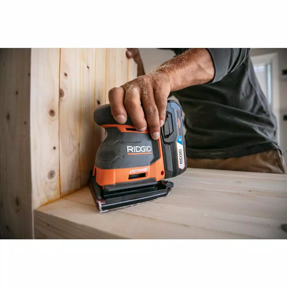 Best Pirce 👍 Sanders RIDGID 18-Volt OCTANE Cordless Brushless 3-Speed 1/4 Sheet Sander 🥰 8 Best Pirce 👍 Sanders RIDGID 18-Volt OCTANE Cordless Brushless 3-Speed 1/4 Sheet Sander 🥰 - Image 8