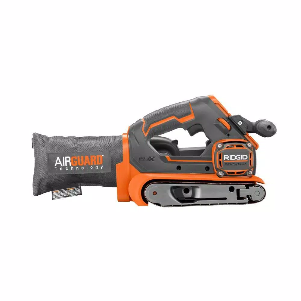 Outlet 🎁 Sanders RIDGID 18-Volt Cordless Brushless 3 In. X 18 In. Belt Sander With 1.5 Ah Lithium-Ion Battery 🔔 4 Outlet 🎁 Sanders RIDGID 18-Volt Cordless Brushless 3 In. X 18 In. Belt Sander With 1.5 Ah Lithium-Ion Battery 🔔 - Image 4