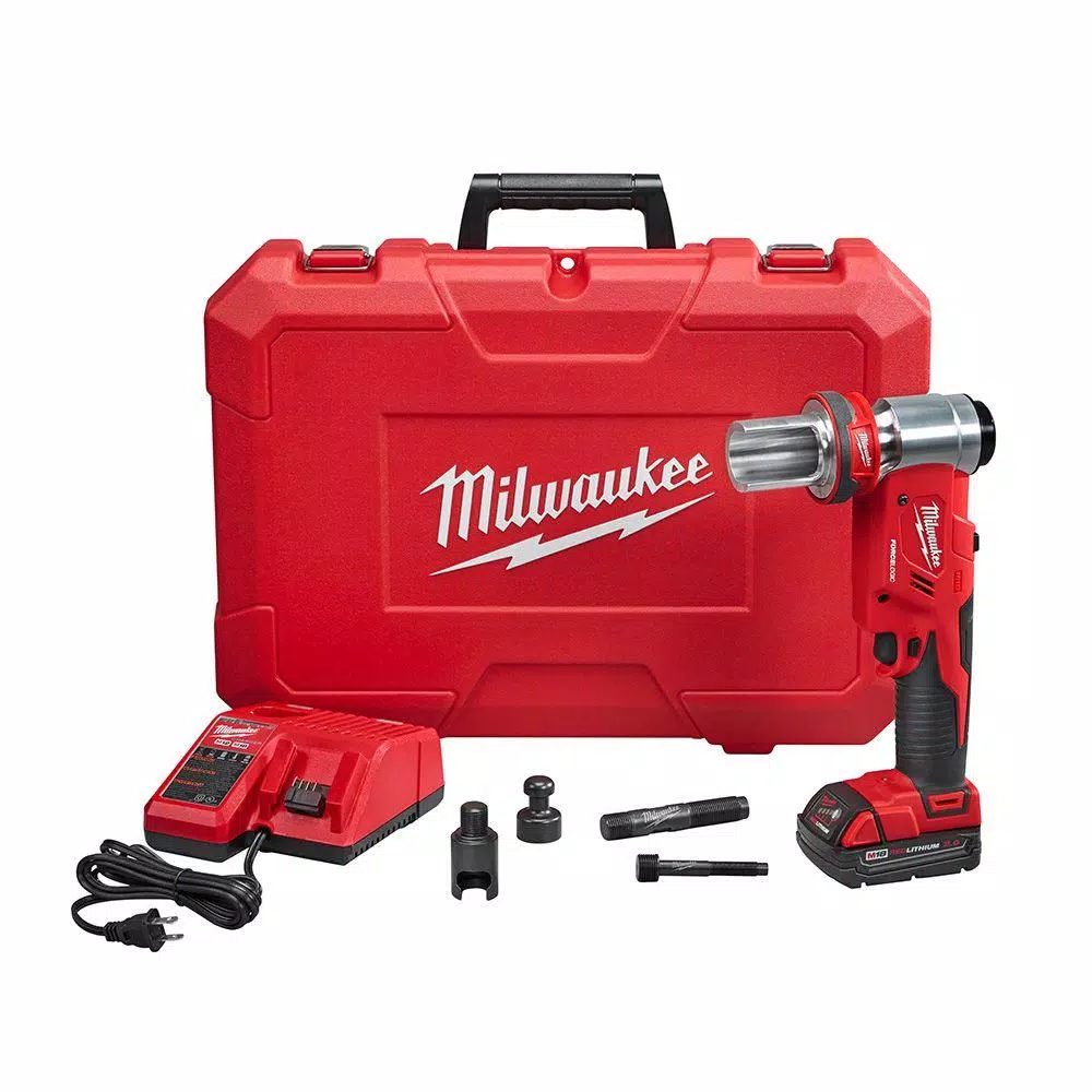 Top 10 ๐ Metalworking Tools Milwaukee M18 18-Volt Lithium-Ion Cordless FORCE LOGIC 6 Ton Knockout Tool Kit W/(1) 2.0Ah Battery And Accessories ๐งจ 1 Top 10 ๐ Metalworking Tools Milwaukee M18 18-Volt Lithium-Ion Cordless FORCE LOGIC 6 Ton Knockout Tool Kit W/(1) 2.0Ah Battery And Accessories ๐งจ