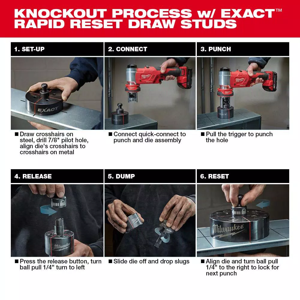 Top 10 ๐ Metalworking Tools Milwaukee M18 18-Volt Lithium-Ion Cordless FORCE LOGIC 6 Ton Knockout Tool Kit W/(1) 2.0Ah Battery And Accessories ๐งจ 5 Top 10 ๐ Metalworking Tools Milwaukee M18 18-Volt Lithium-Ion Cordless FORCE LOGIC 6 Ton Knockout Tool Kit W/(1) 2.0Ah Battery And Accessories ๐งจ - Image 5