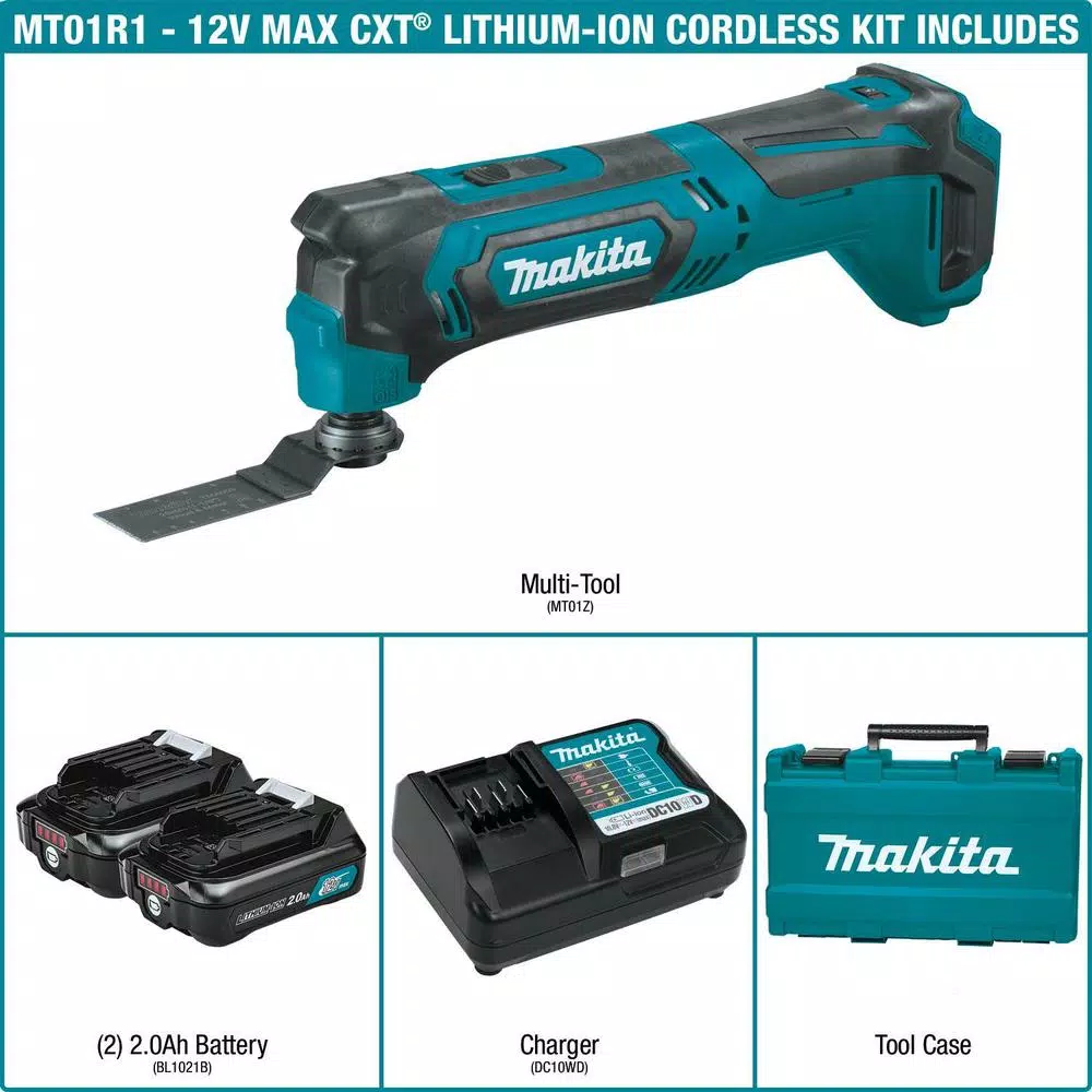 Outlet ⌛ Power Multi Tools Makita 12-Volt MAX CXT Lithium-Ion Cordless Multi-Tool Kit 🎁 2 Outlet ⌛ Power Multi Tools Makita 12-Volt MAX CXT Lithium-Ion Cordless Multi-Tool Kit 🎁 - Image 2