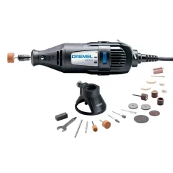 Hot Sale 😀 Power Multi Tools Dremel 200 Series 1.14 Amp Dual Speed Corded Rotary Tool Kit With 21 Accessories And 1 Attachment ✔️