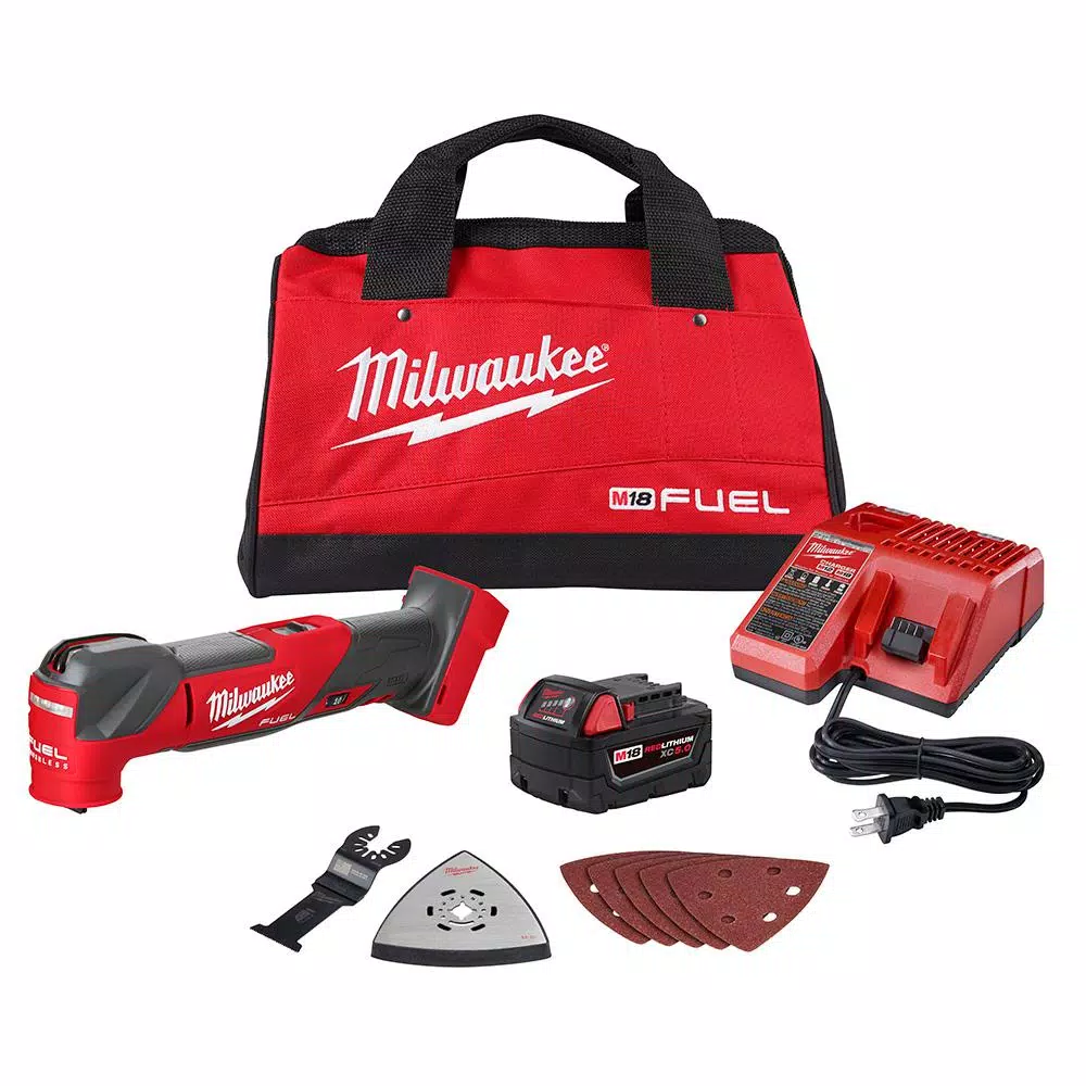 Deals 👏 Power Multi Tools Milwaukee M18 FUEL 18-Volt Lithium-Ion Cordless Brushless Oscillating Multi-Tool Kit With One 5.0 Ah Battery, Charger And Tool Bag 😉 1 Deals 👏 Power Multi Tools Milwaukee M18 FUEL 18-Volt Lithium-Ion Cordless Brushless Oscillating Multi-Tool Kit With One 5.0 Ah Battery, Charger And Tool Bag 😉