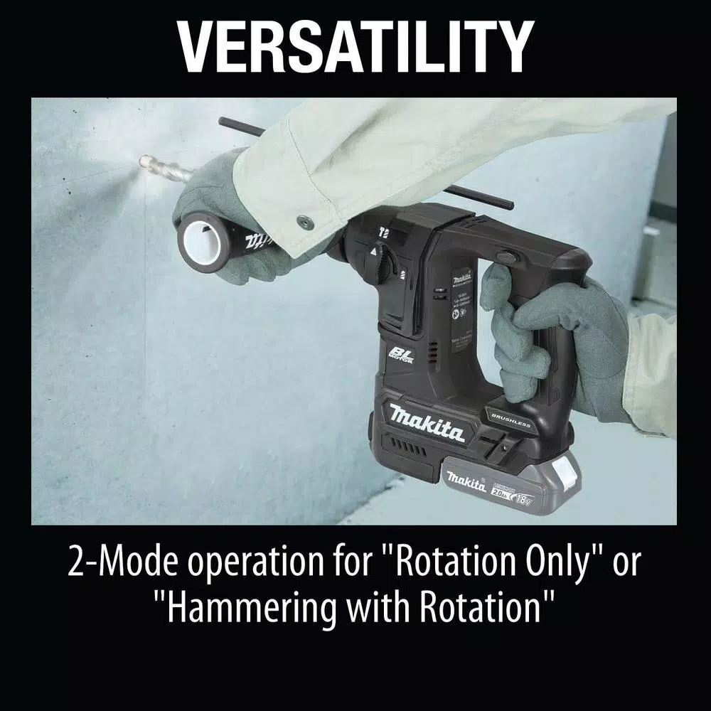 Promo 🔥 Power Multi Tools Makita 18V LXT Lithium-Ion Sub-Compact Brushless Cordless 11/16 In. Rotary 🔨 Hammer, Accepts SDS-PLUS Bits, Tool Only 👍 8 Promo 🔥 Power Multi Tools Makita 18V LXT Lithium-Ion Sub-Compact Brushless Cordless 11/16 In. Rotary 🔨 Hammer, Accepts SDS-PLUS Bits, Tool Only 👍 - Image 8