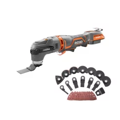 Cheapest ❤️ Power Multi Tools RIDGID 18-Volt OCTANE Cordless Brushless JobMax Multi-Tool With JobMax Oscillating Multi-Tool Blade Accessory Kit ✨