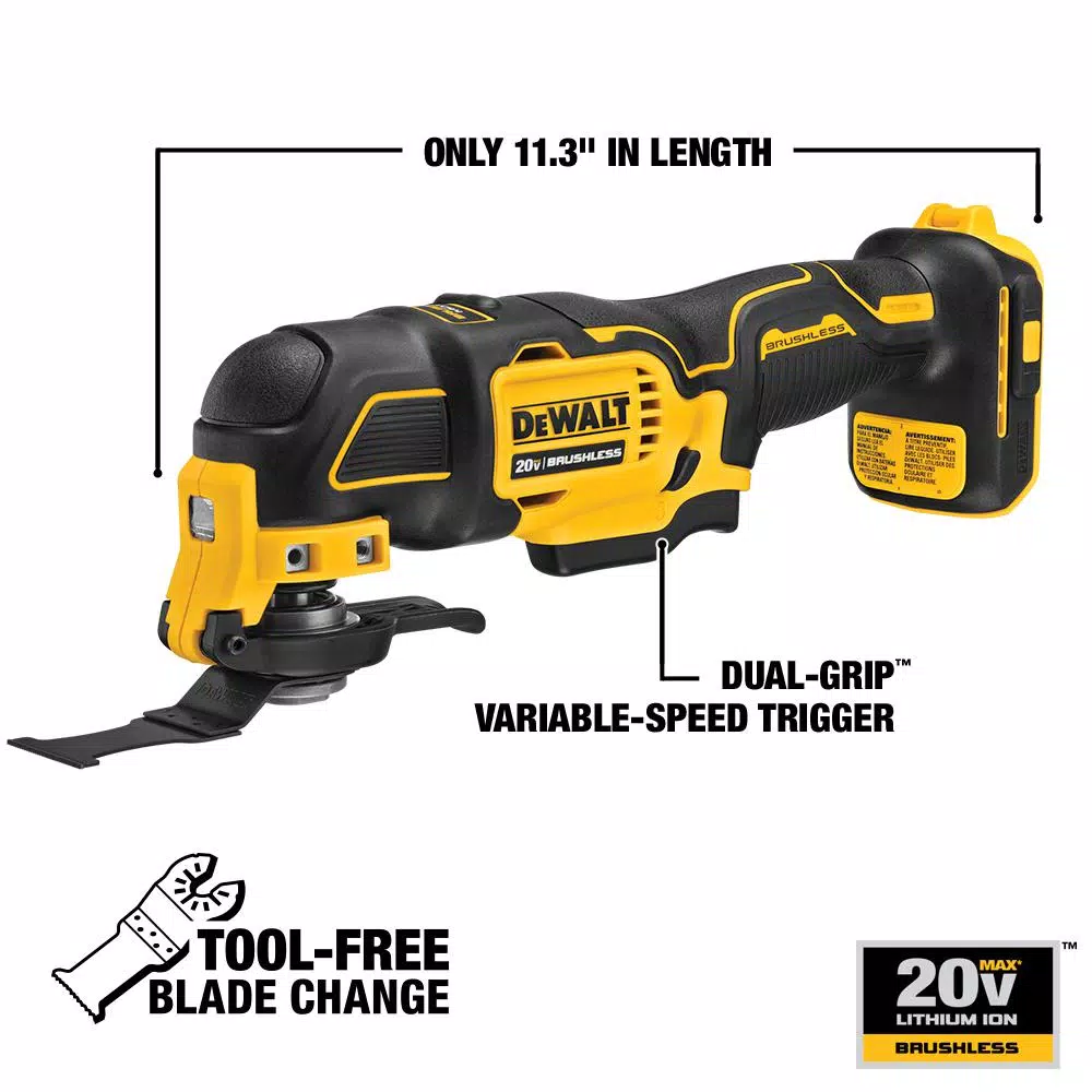 Best reviews of 😉 Power Multi Tools DEWALT ATOMIC 20-Volt MAX Cordless Brushless Oscillating Multi-Tool, 5 In. Random Orbital Sander & (1) 20-Volt Battery 5.0Ah 🔔 3 Best reviews of 😉 Power Multi Tools DEWALT ATOMIC 20-Volt MAX Cordless Brushless Oscillating Multi-Tool, 5 In. Random Orbital Sander & (1) 20-Volt Battery 5.0Ah 🔔 - Image 3